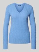 Polo Ralph Lauren Longsleeve in Strick-Optik mit Kaschmir-Anteil Model...