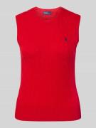 Polo Ralph Lauren Stricktop aus Baumwoll-Kaschmir-Mix in Rot, Größe L