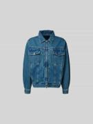 VETEMENTS Jeansjacke mit Reißverschluss in Jeansblau, Größe L