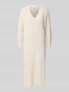 Only Fließendes Strickkleid mit V-Ausschnitt Modell 'NEW TESSA' in Off...