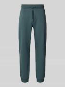 MCNEAL Regular Fit Sweatpants mit elastischen Beinabschlüssen in Anthr...