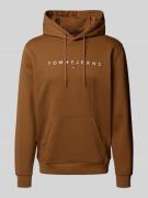Tommy Jeans Regular Fit Hoodie aus Baumwoll-Mix in Hellbraun, Größe L