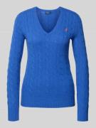 Polo Ralph Lauren Longsleeve in Strick-Optik mit Kaschmir-Anteil Model...