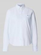 Gant Hemdbluse mit Button-Down-Kragen und Sportmanschetten in Hellblau...
