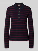 Gant Longsleeve mit Umlegekragen in Marine, Größe L