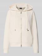 JOOP! Sweatjacke mit Label-Detail und Zweiwege-Reißverschluss in Offwh...