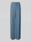 BOSS Wide Leg Anzughose aus reiner Viskose Modell 'TIANA4' in Rauchbla...