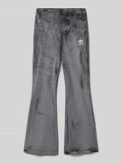 adidas Originals Bootcut Hose mit Label-Stitching in Black, Größe 146
