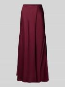 Jake*s Collection Maxirock mit elastischem Bund in Aubergine, Größe 34