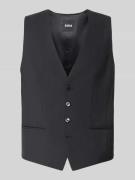 BOSS Regular Fit Anzugweste aus Schurwoll-Mix in Black, Größe 56
