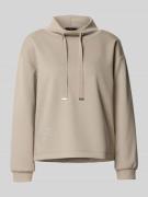 monari Sweatshirt mit Stehkragen in Taupe, Größe 44