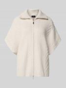 monari Strickjacke mit Umlegekragen in Beige, Größe 34