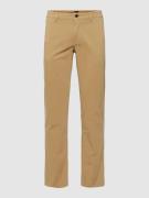 BOSS Orange Slim Fit Chino mit Label-Detail Modell 'Schino' in Beige, ...