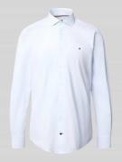 Tommy Hilfiger Tailored Slim Fit Businesshemd aus Baumwoll-Mix in Bleu...
