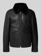 JOOP! Collection Regular Fit Lederjacke aus Lammfell Modell 'Boron' in...