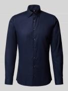 OLYMP No. Six Super Slim Fit Businesshemd mit Kentkragen in Marine, Gr...