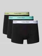 Calvin Klein Underwear Trunks mit elastischem Bund im 3er-Pack in Blac...