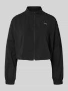 PUMA Sweatjacke mit Logo-Print in Black, Größe XL