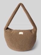 STUDIO NOOS Umhängetasche mit Teddyfell in Mittelbraun, Größe 1