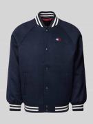 Tommy Jeans Bomberjacke mit Label-Stitching in Marine, Größe S