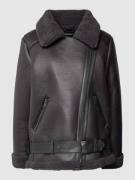 Only Jacke in Leder-Optik Modell 'NEWLIS' in Black, Größe M