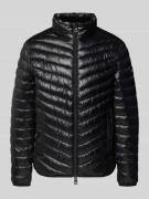 Tom Tailor Regular Fit Steppjacke mit Mesh-Details in Black, Größe M