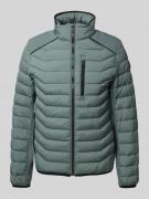 Tom Tailor Regular Fit Steppjacke mit Reißverschluss in Oliv, Größe XX...