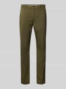 Tommy Hilfiger Straight Fit Chino aus Baumwoll-Mix in Oliv, Größe 30/3...