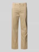 Tommy Hilfiger Straight Fit Chino aus Baumwoll-Mix in Beige, Größe 30/...