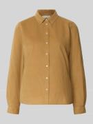 Marc O'Polo Regular Fit Hemdbluse aus Baumwoll-Lyocell-Mix in Sand, Gr...