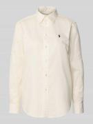 Polo Ralph Lauren Hemdbluse mit Knopfleiste in Weiss, Größe L