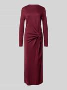Rich & Royal Maxikleid mit Knoten-Detail in Bordeaux, Größe S
