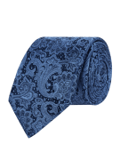 Monti Seidenkrawatte mit Paisley-Muster in Blau, Größe 1