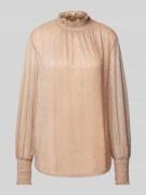 MOS MOSH Bluse mit Effektgarn Modell 'Ximena' in Rose Gold, Größe L