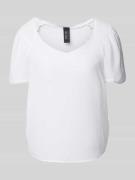 ONLY & SONS Regular Fit Blusenshirt mit V-Ausschnitt in Weiss, Größe 3...