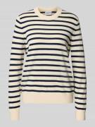 Jake*s Casual Regular Fit Kaschmirpullover in Strick-Optik in Offwhite...