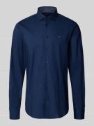 Tommy Hilfiger Tailored Slim Fit Businesshemd aus Baumwoll-Mix in Bleu...