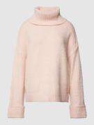 Zero Strickpullover mit Rollkragen in Rose, Größe 36