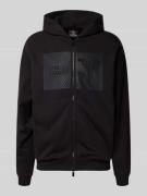 CARLO COLUCCI Sweatjacke mit Logo-Print und Zweiwege-Reißverschluss in...