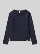 Only Slim Fit Langarmshirt aus Baumwoll-Mix Modell 'TRINNY LIFE' in Ma...