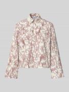 JAKE*S STUDIO WOMAN Hemdbluse mit Knopfleiste in Bordeaux, Größe 38