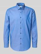 Jake*s Regular Fit Business-Hemd mit Kentkragen in Royal, Größe 43/44
