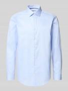 Jake*s Regular Fit Business-Hemd mit Kentkragen in Bleu, Größe 43/44