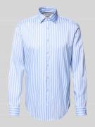 Jake*s Slim Fit Business-Hemd mit Kentkragen in Bleu, Größe 39/40