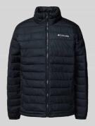 COLUMBIA Steppjacke mit Label-Print in Black, Größe L