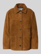 Marc O'Polo Denim Regular Fit Lederjacke aus echtem Rindsvelours in Co...