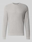 MCNEAL Strickpullover mit gerippten Abschlüssen in Mittelgrau Melange,...