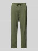 MCNEAL Sweatpants mit französischen Eingrifftaschen in Oliv, Größe XL