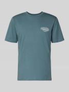 Jack & Jones T-Shirt mit Label-Print Modell 'MAKOTO' in Blau, Größe L
