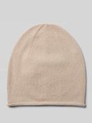 Christian Berg Woman Kaschmirmütze mit Rollsaum in Beige, Größe 1